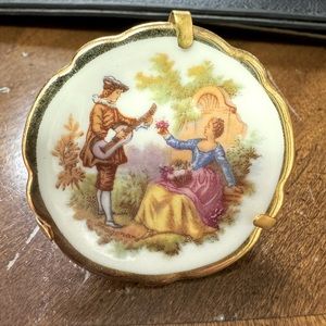 Limoges miniature plate & easel